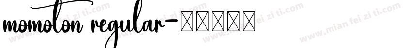 momoton regular字体转换